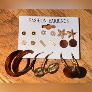 NWT Earrings - Fashion Jewelry 9 Pairs